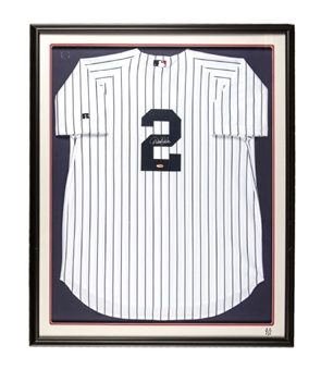 Derek Jeter New York Yankees Signed and Framed Replica Jersey   